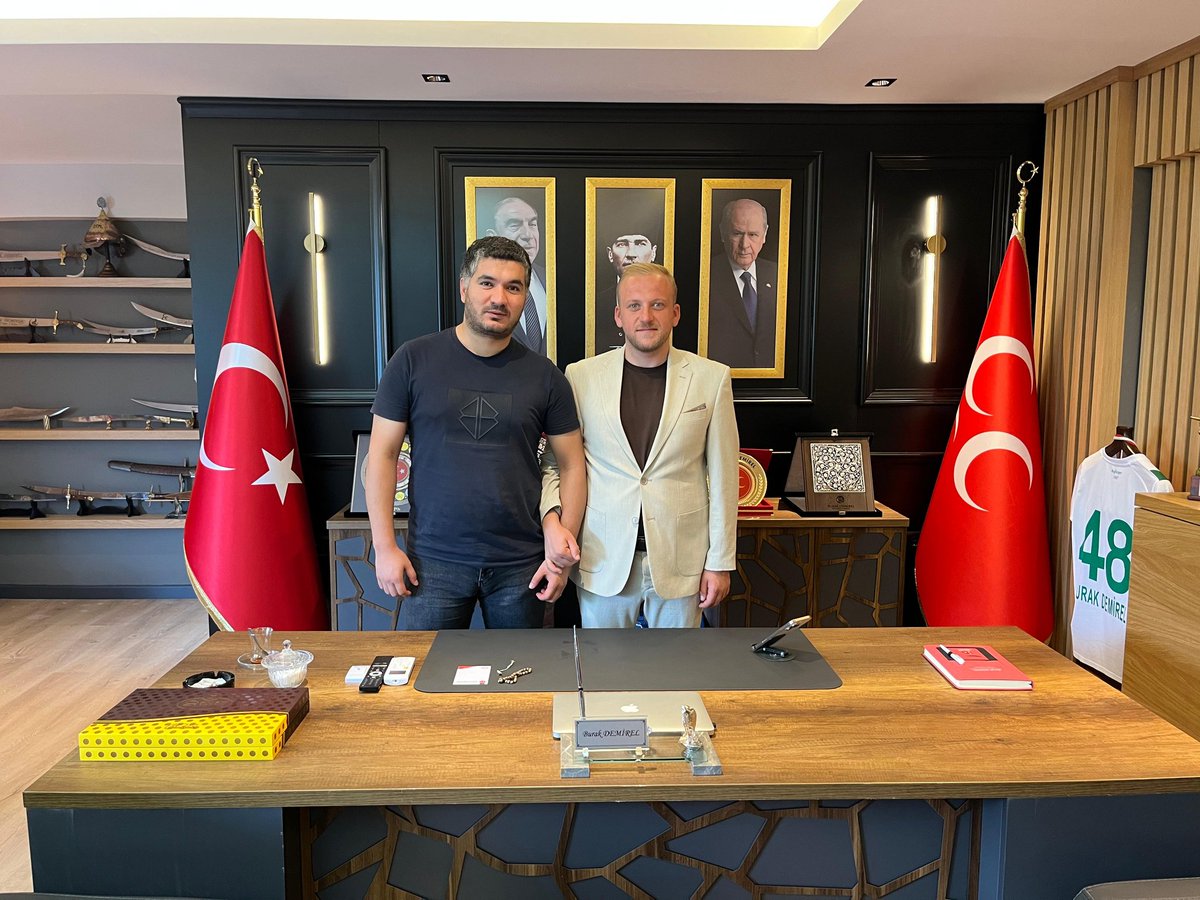 MHP Muğla İl Başkanı Burak Demirel, Hacı Arif Canlı'yı Makamında Ağırladı