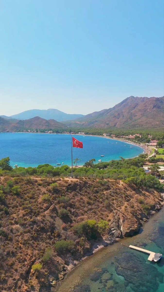 Muğla'nın Datça'sında Ay Yıldızlı Gurur