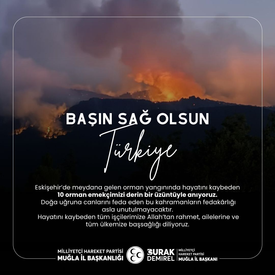 Eskişehir Orman Yangınında 10 İşçi Hayatını Kaybetti