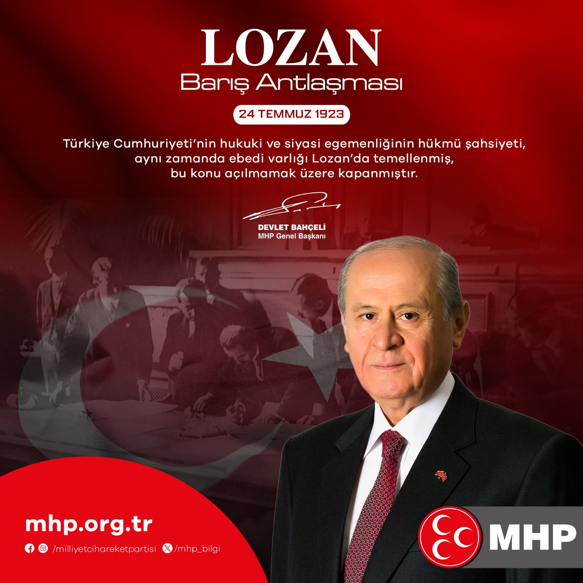 MHP'den Lozan Açıklaması: Egemenlik Tartışmalarına Net Yanıt