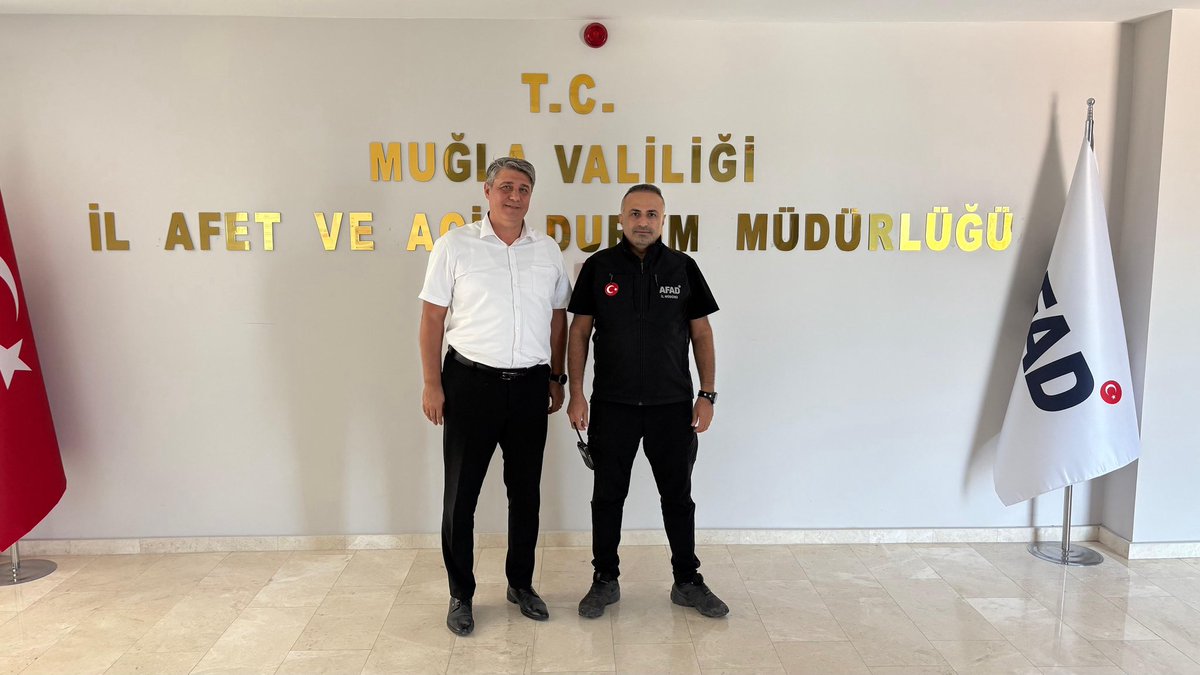 Muğla İl Afet ve Acil Durum Müdürlüğünü İl Nüfus ve Vatandaşlık Müdürü Ziyaret Etti