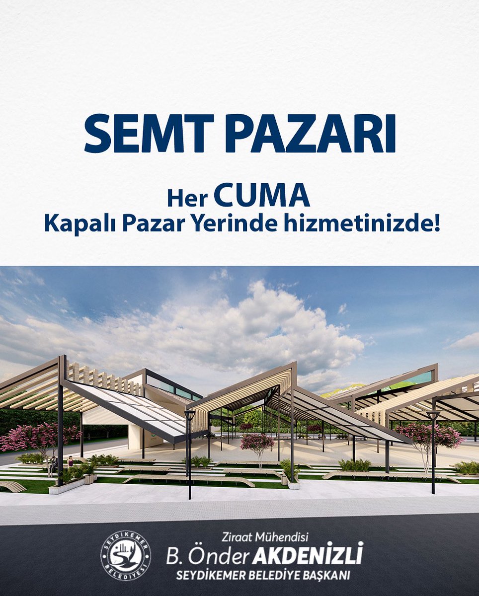 Seydikemer'de Semt Pazarı Her Hafta Hizmet Veriyor