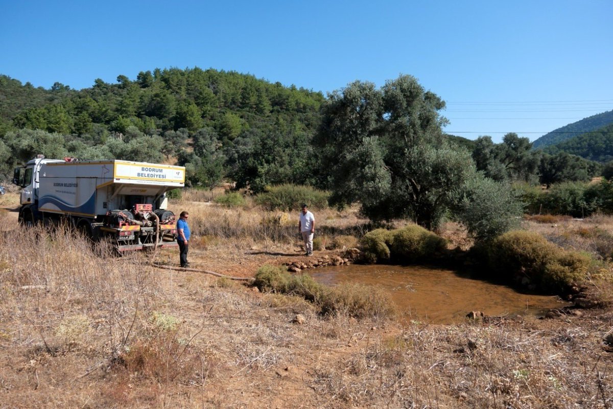 Bodrum'da 20 Gölete 182 Ton Su Takviyesi Yapıldı
