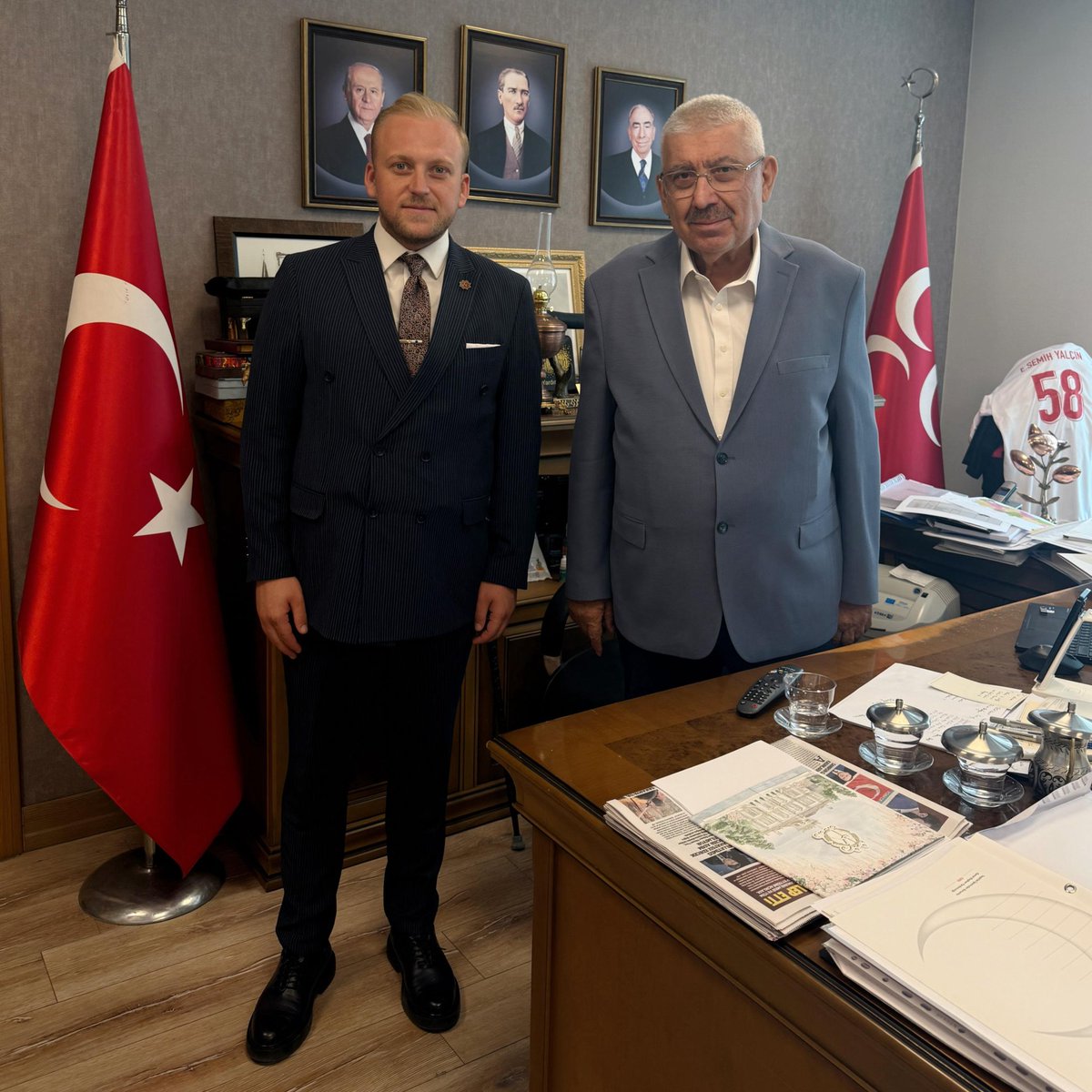 MHP Muğla İl Başkanlığı Genel Merkez'de Ziyarette Bulundu
