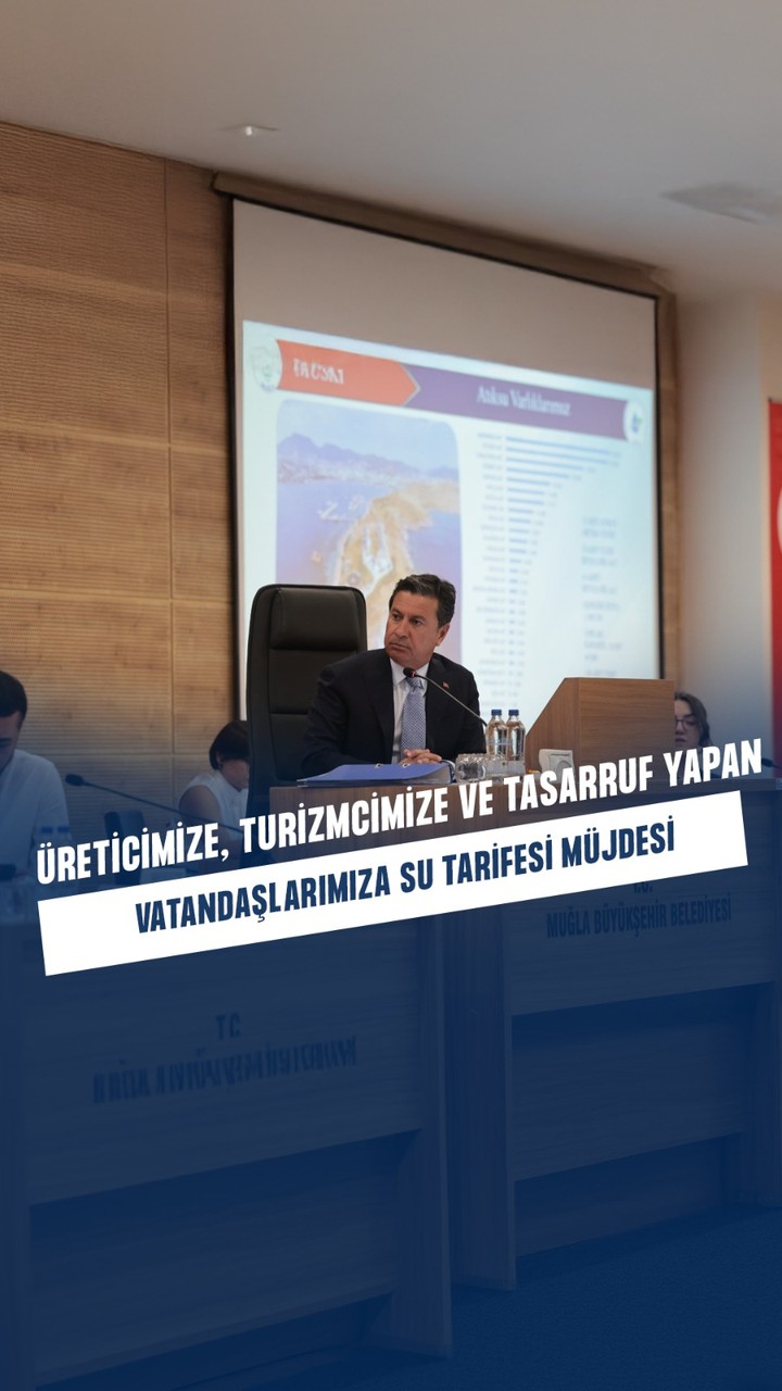 Muğla'da Su Tarifelerinde Yenilik: Çiftçilere ve Turizme Destek