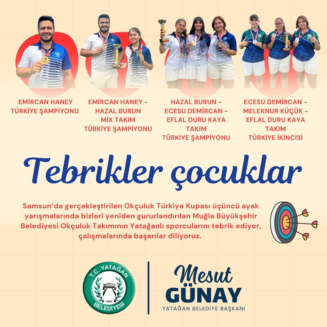 Yatağanlı Okçular Türkiye Kupası'nda Göz Doldurdu