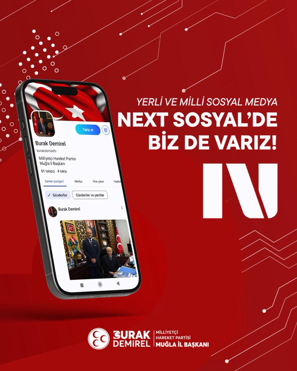 MHP Muğla, Yerli Sosyal Medya NEXT'te Yerini Aldı