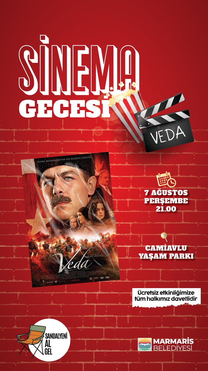 Marmaris'te Yaz Akşamlarına Renk Katan Ücretsiz Sinema Gösterimi