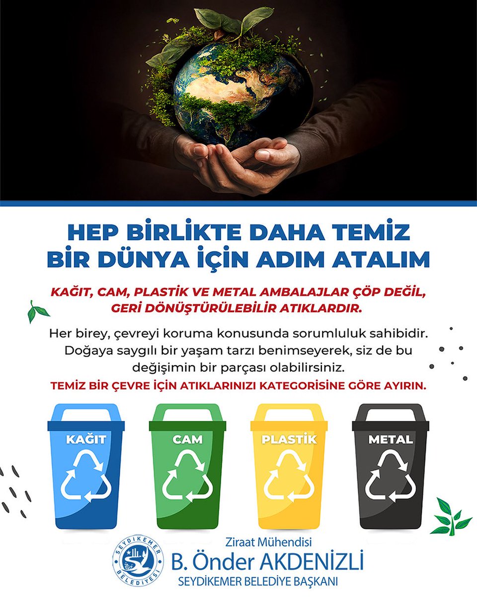 Seydikemer'de Geri Dönüşüm Bilinci: Atıklar Kaynak!
