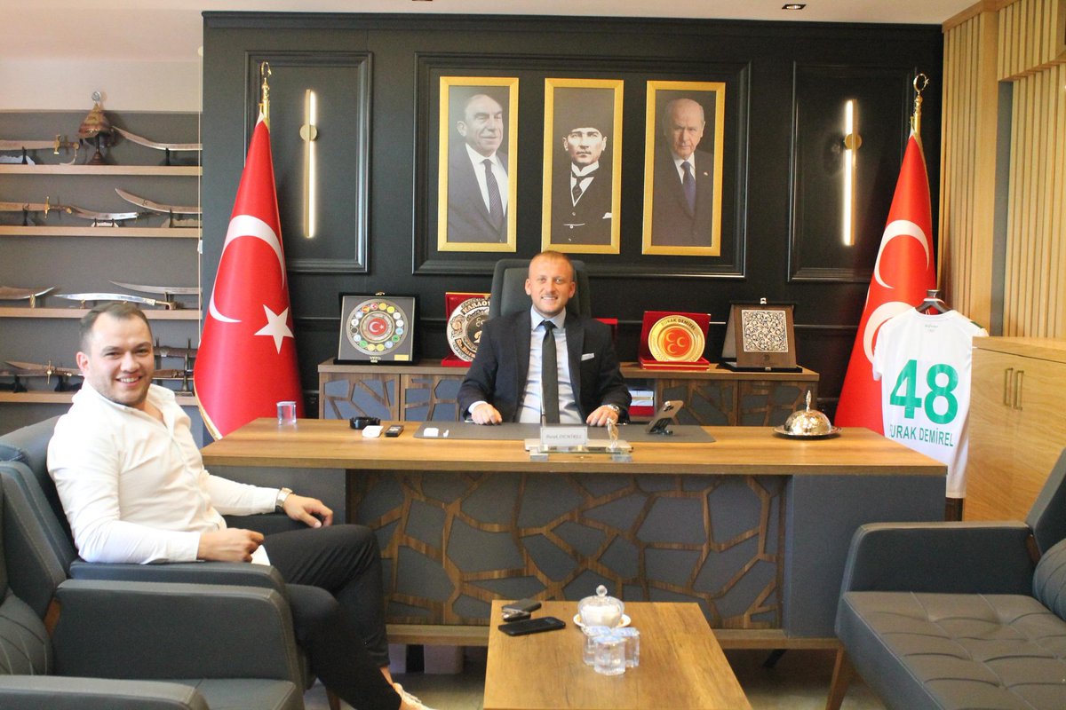MHP Muğla İl Başkanı Demirel'i Ziyaret Eden Özcan, Destek Mesajı Yayınladı