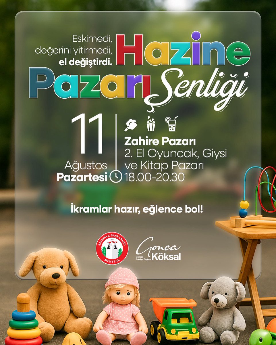 Menteşe Belediyesi'nden İkinci El Hazineler Günü