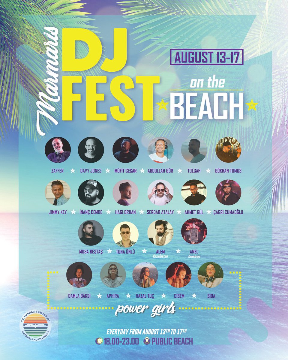 Marmaris Plajı DJ Festivali ile Coşacak