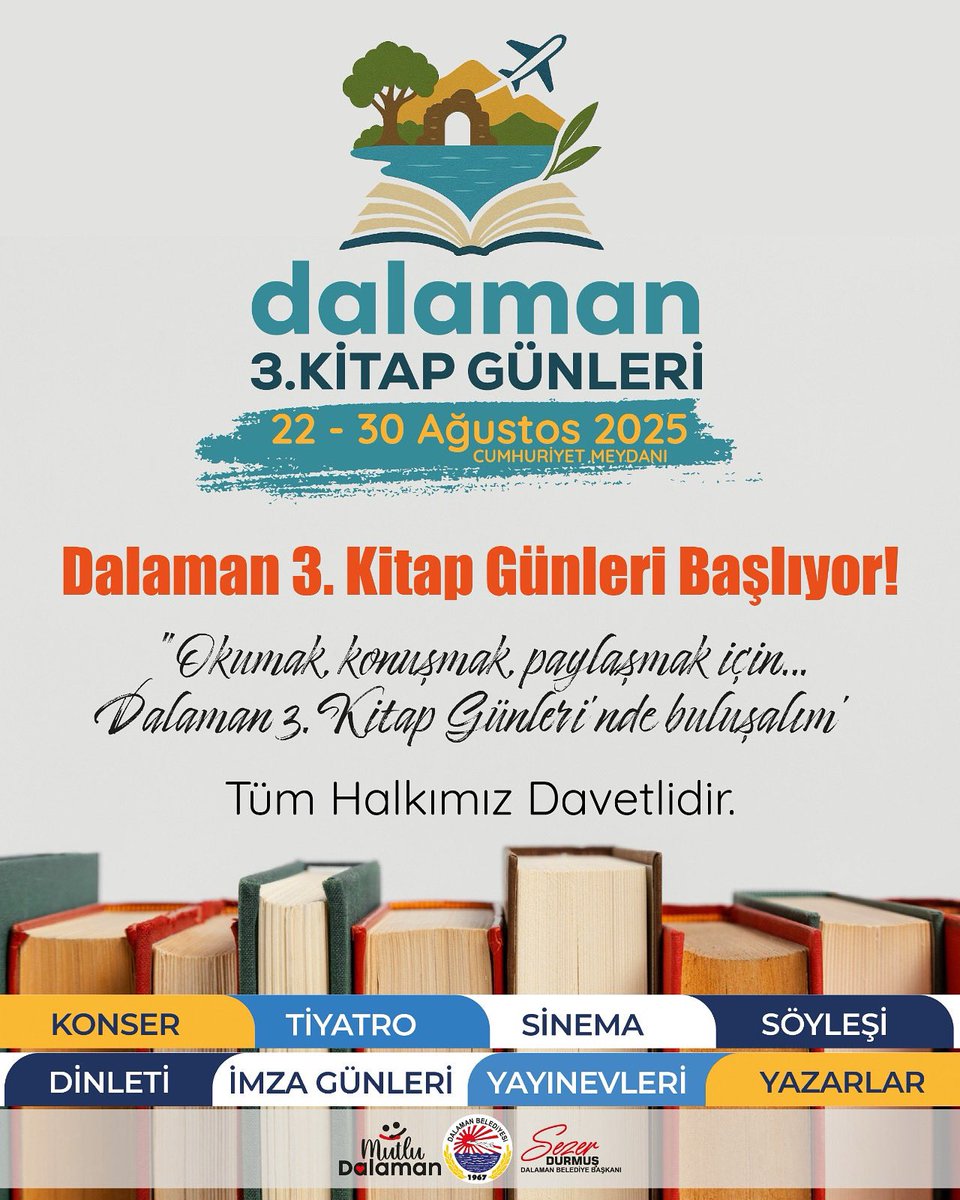 Dalaman'da Kitap Dostları Buluşuyor: 3. Kitap Günleri Başlıyor
