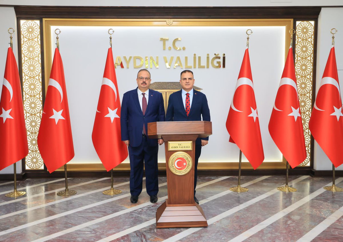 Muğla Valisi Akbıyık, Aydın Valisi Canpolat'ı Ziyaret Etti