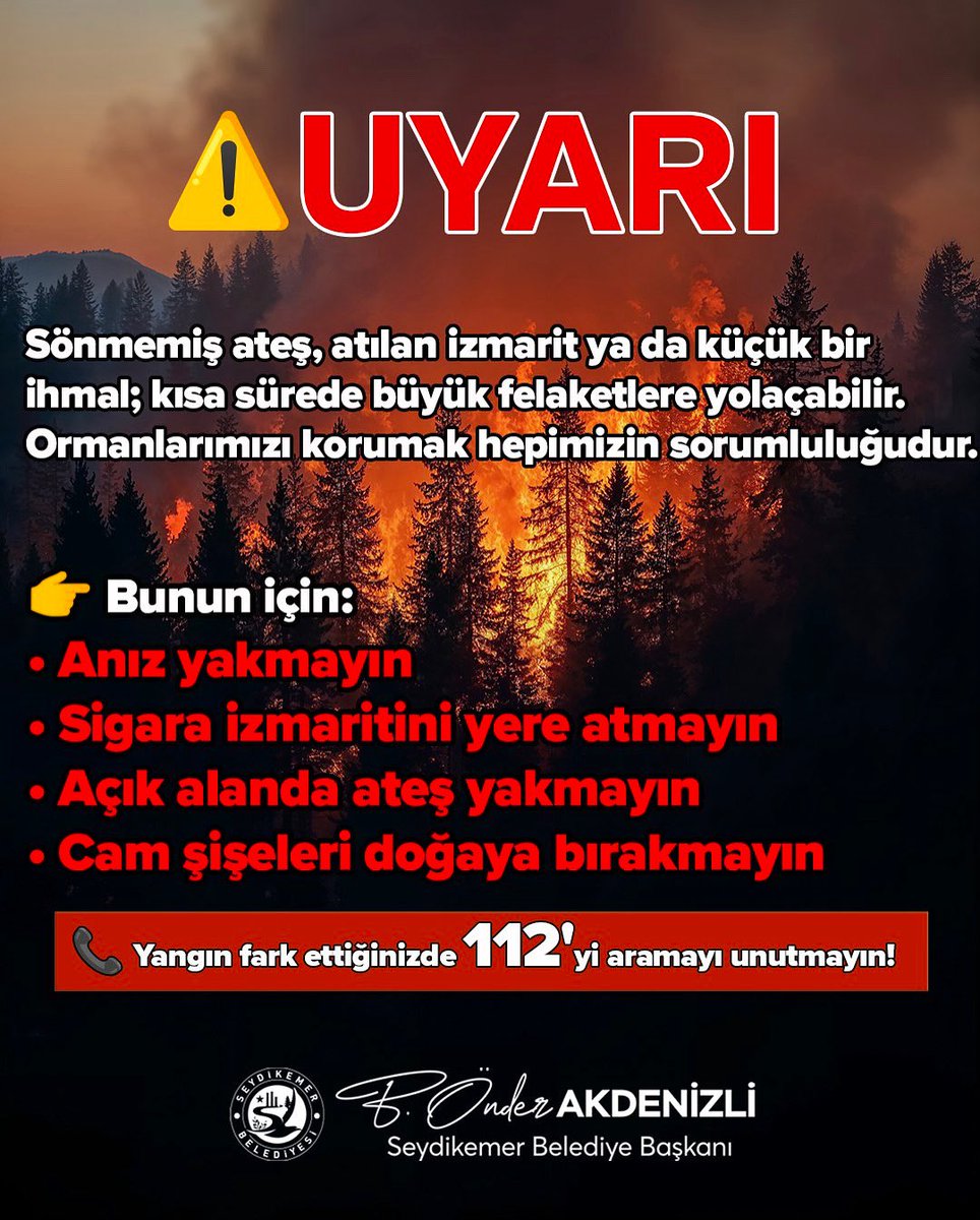 Orman Koruma Bilinci Seydikemer'de Artıyor