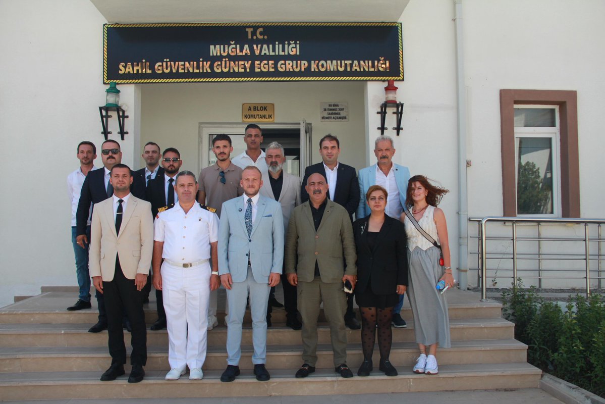 MHP Muğla Delegasyonu, Marmaris Sahil Güvenlik Komutanlığını Ziyaret Etti