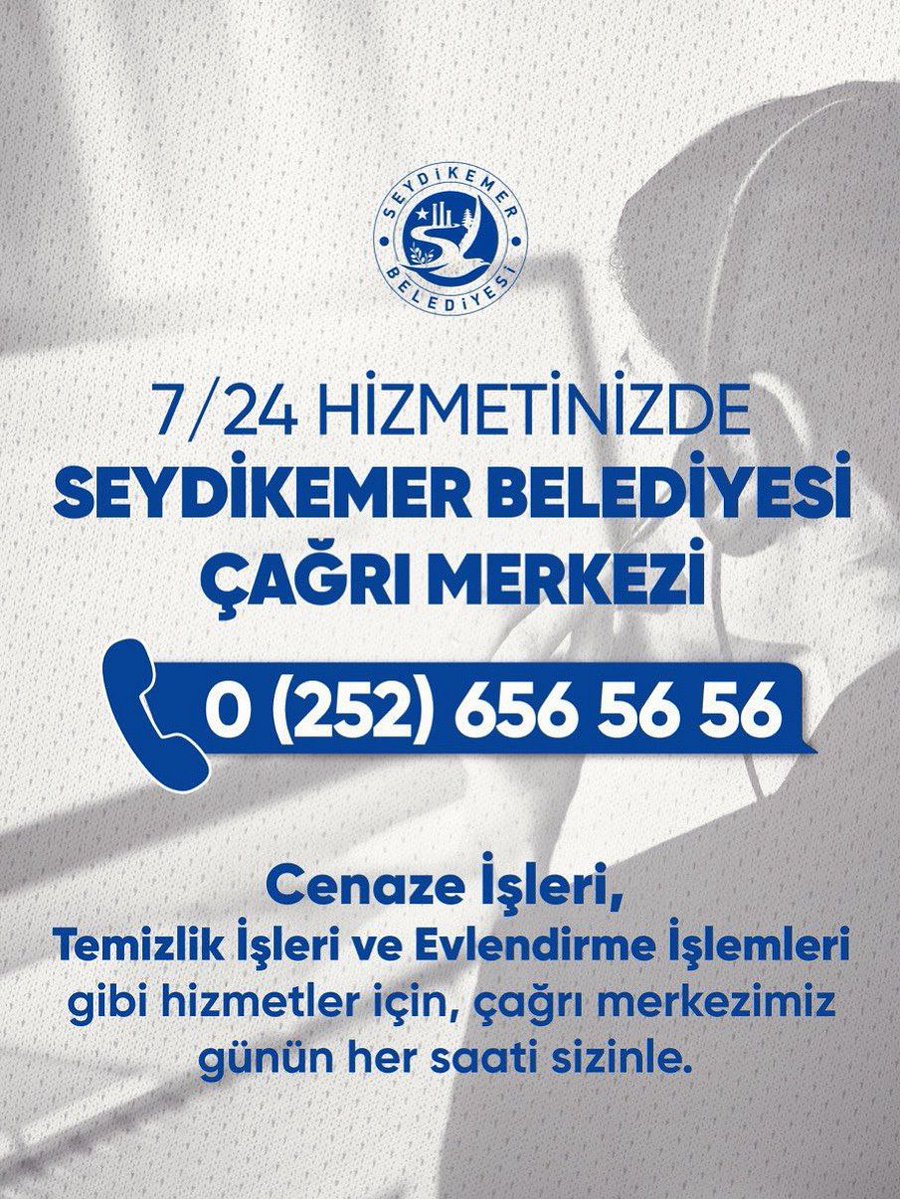 Seydikemer Belediyesi 7/24 Çağrı Merkezi Hizmeti Sunuyor