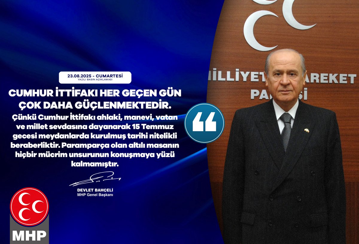 Cumhur İttifakı Güçleniyor: Altılı Masa'ya Açıklama