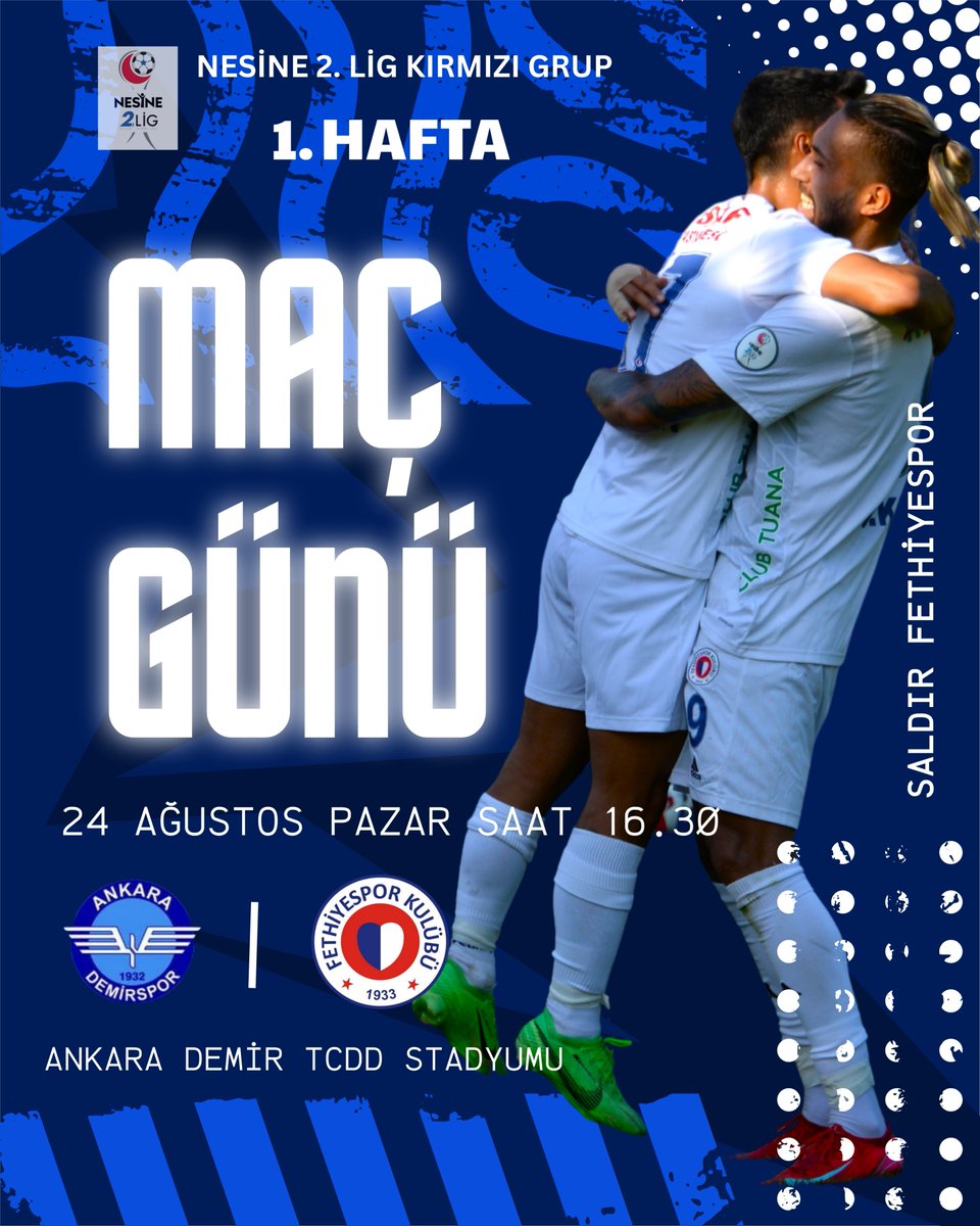 Fethiyespor, Ankara Demirspor'a Karşı Ligin İlk Maçına Çıkıyor