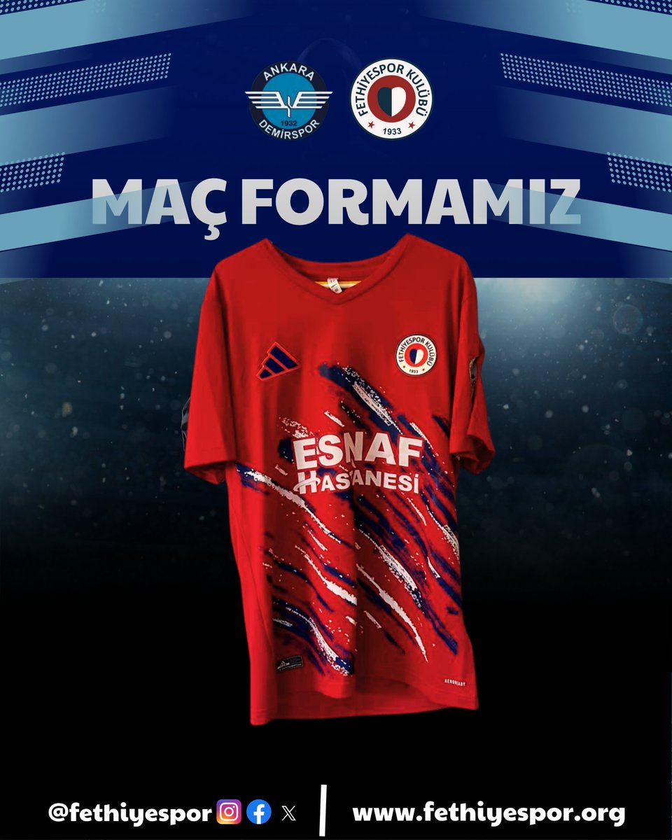 Fethiyespor, Ankara Demirspor Maçında Kırmızı Formayla Sahaya Çıkıyor