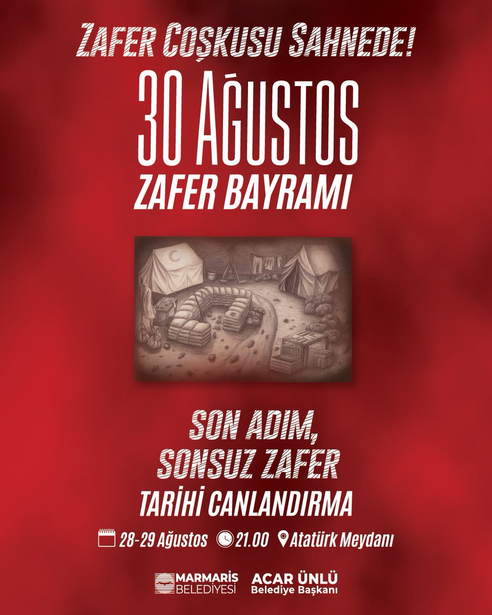 Marmaris Belediyesi, 30 Ağustos Zafer Bayramı'nı Tiyatro Gösterisiyle Kutlayacak