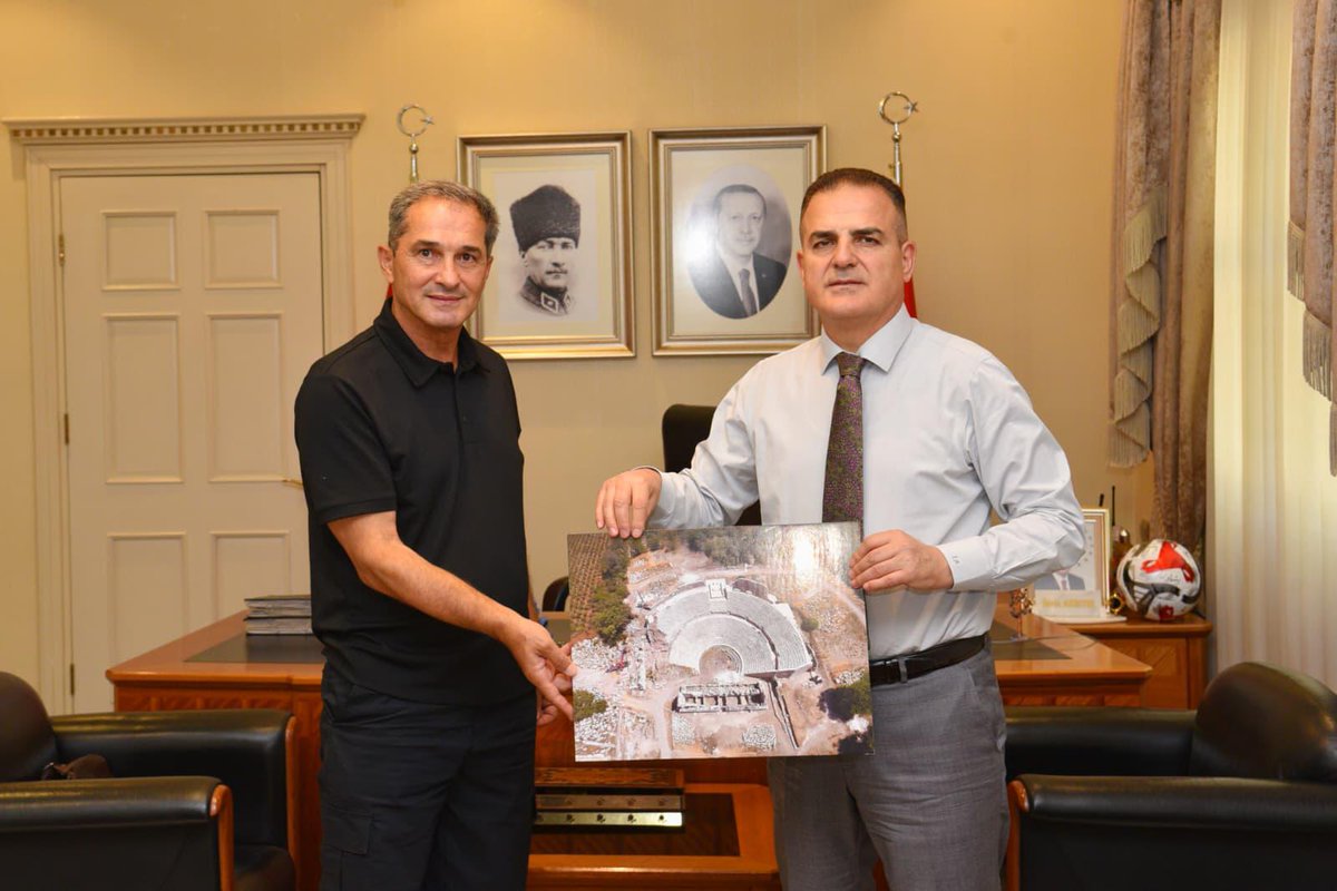 Muğla Valisi Akbıyık'ı Kazı Başkanı ve Emniyet Müdürü Ziyaret Etti