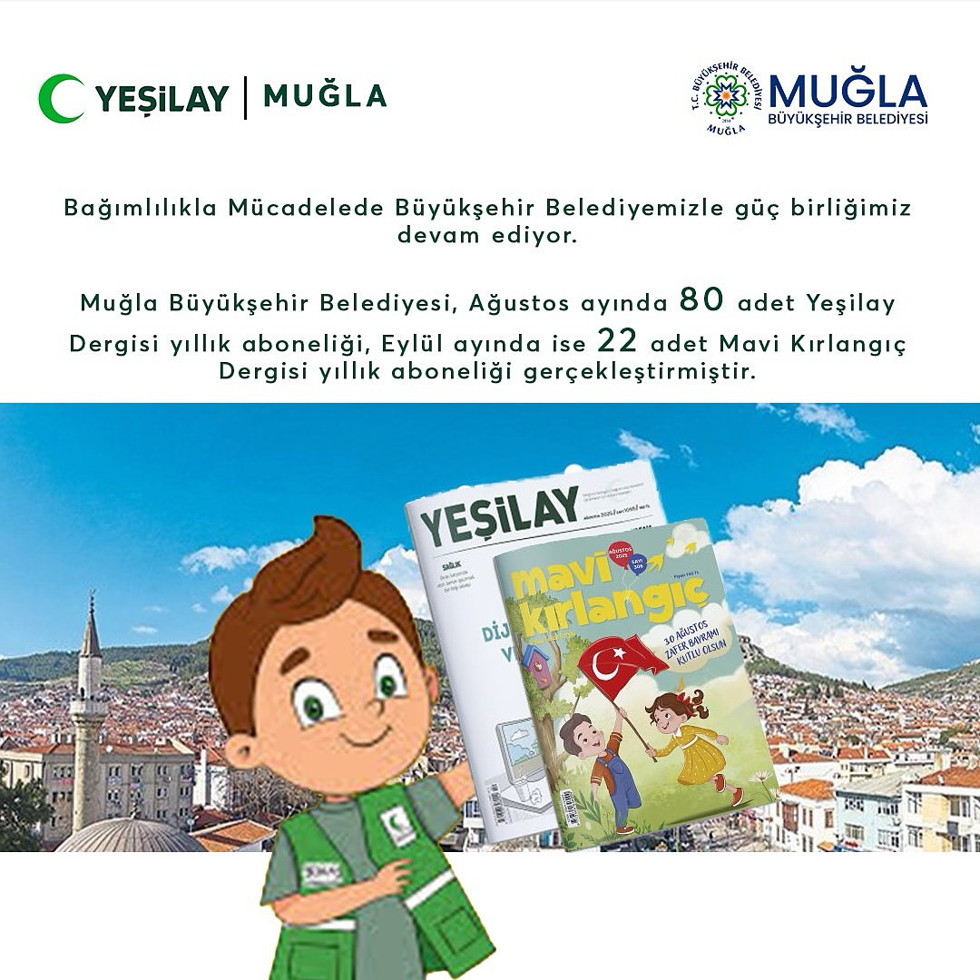 Muğla Büyükşehir Belediyesi ve Yeşilay İşbirliğiyle Bağımlılıkla Mücadeleye Destek