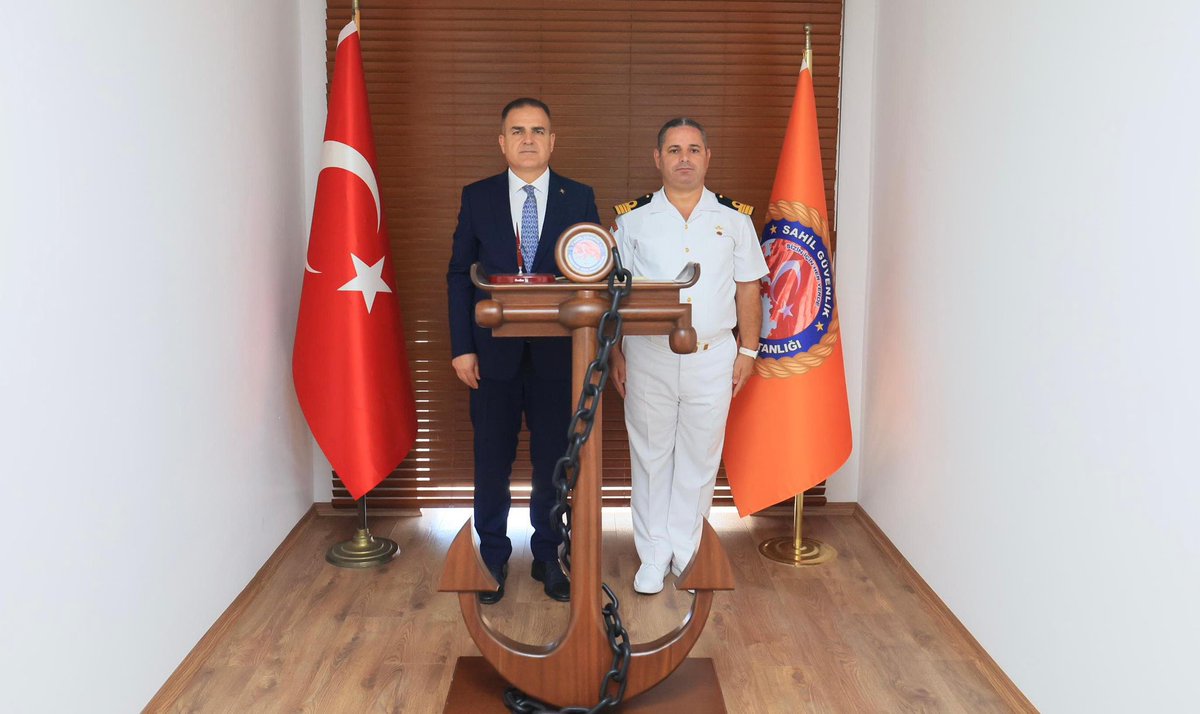 Muğla Valisi Akbıyık, Sahil Güvenlik Komutanı Coşkunlar'ı Ziyaret Etti