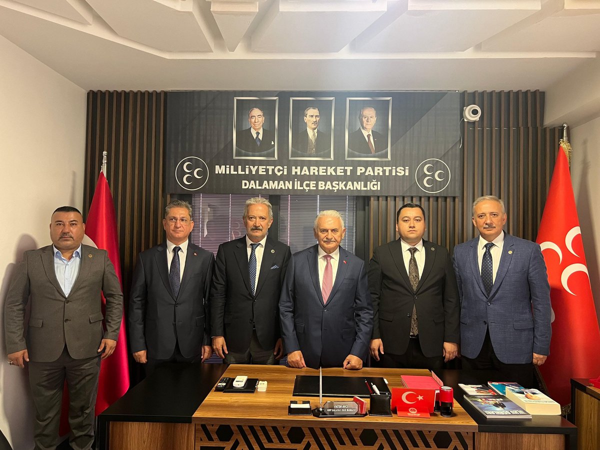 MHP Muğla'da Eski TBMM Başkanı Binali Yıldırım'ı Misafir Etti