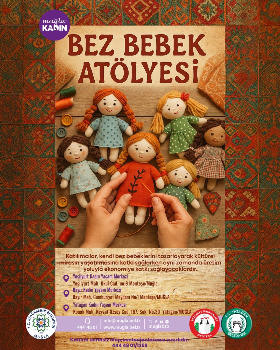 Muğla'da Bez Bebek Atölyesi ile Kültürel Miras Canlanıyor