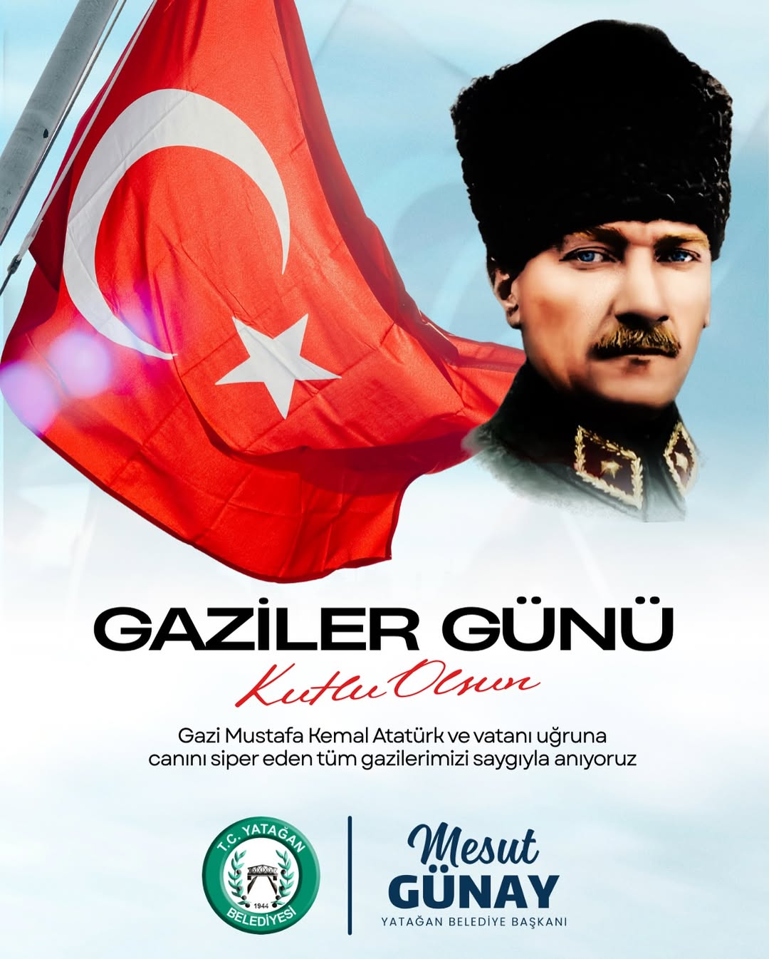 Yatağan Belediyesi’nden Gaziler Günü Mesajı