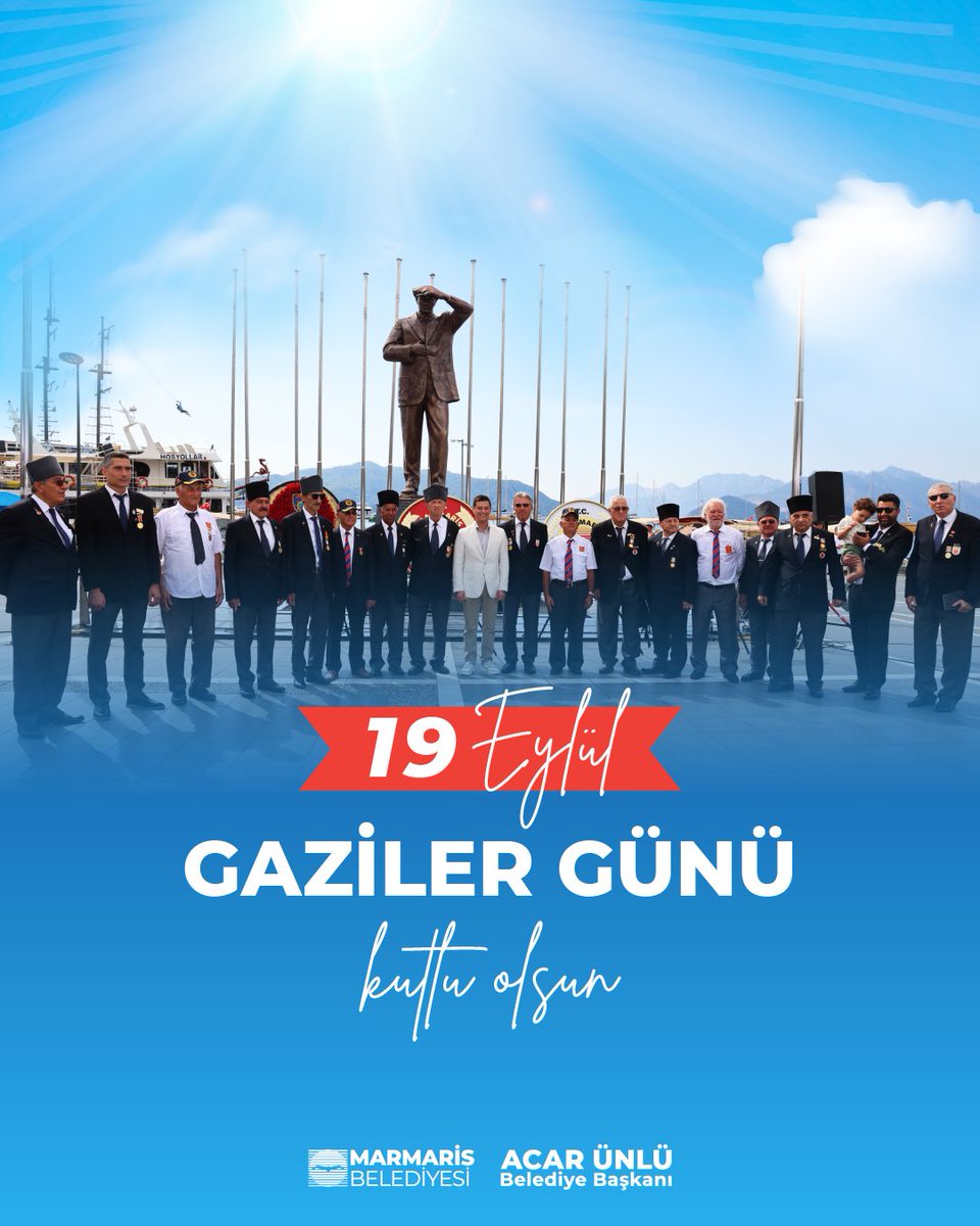 19 Eylül Gaziler Günü Marmaris'te Anıldı