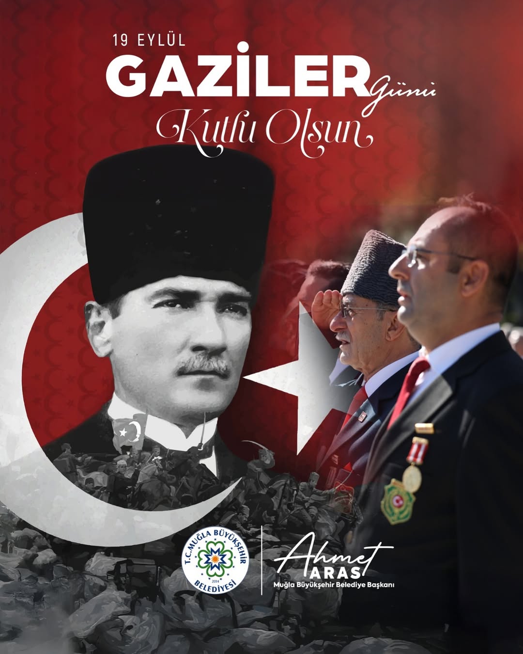 Muğla'da 19 Eylül Gaziler Günü Anıldı