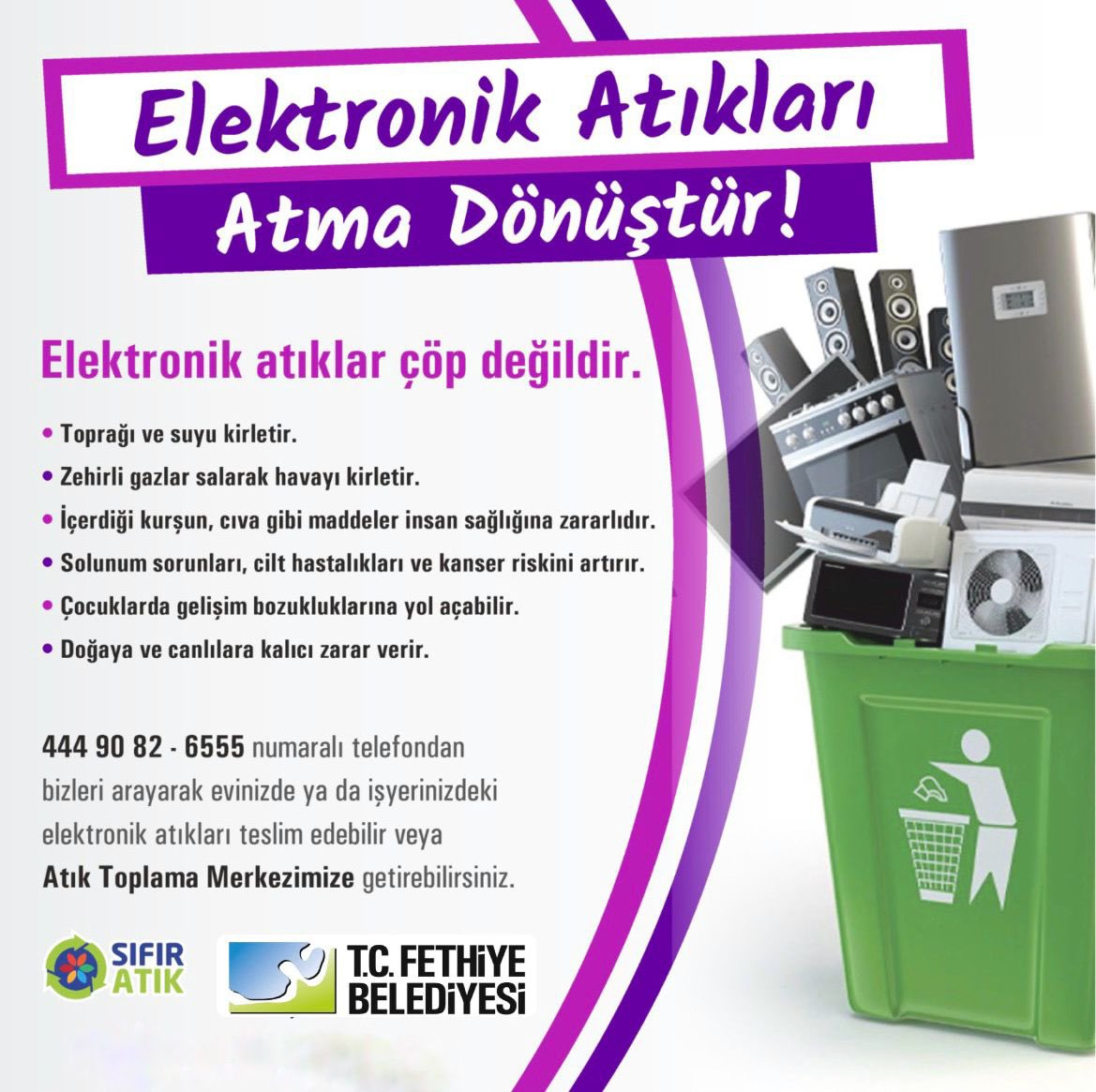 Fethiye Belediyesi Elektronik Atık Toplama Kampanyası Başlattı