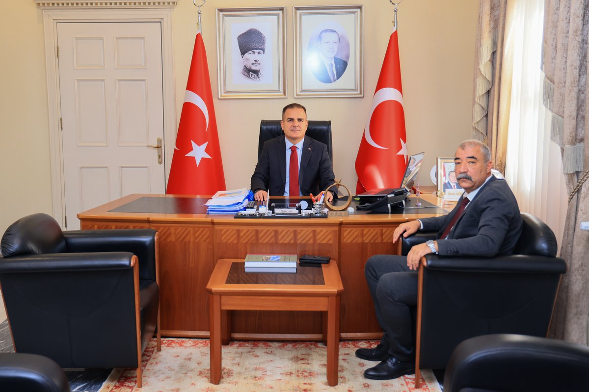 Muğla Valisi Akbıyık, Türkiye Kamu-Sen İl Temsilcisi Özata'yı Kabul Etti