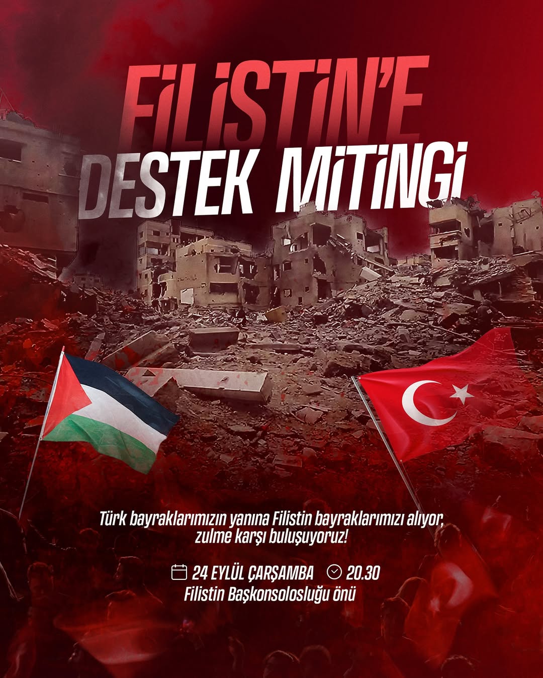 CHP Muğla'dan Filistin Destek Etkinliği: Çarşamba Akşamı Meydanlarda Buluşulacak