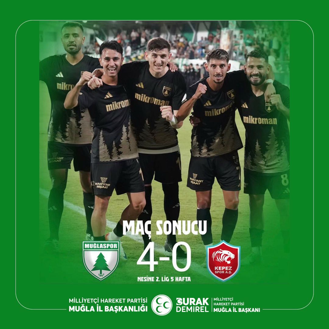 Muğlaspor Kepezspor'u 4-0 Mağlup Etti: İl Başkanı Tebrik Etti