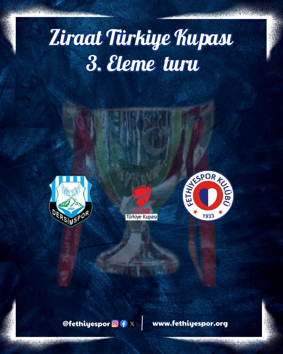 Fethiye Spor, Ziraat Türkiye Kupası'nda Dersimspor ile Eşleşti