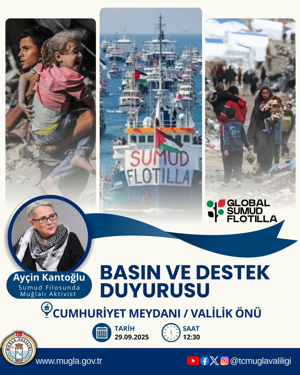 Muğla'dan Gazze'ye Destek: İnsani Yardım Filosuna Çağrı