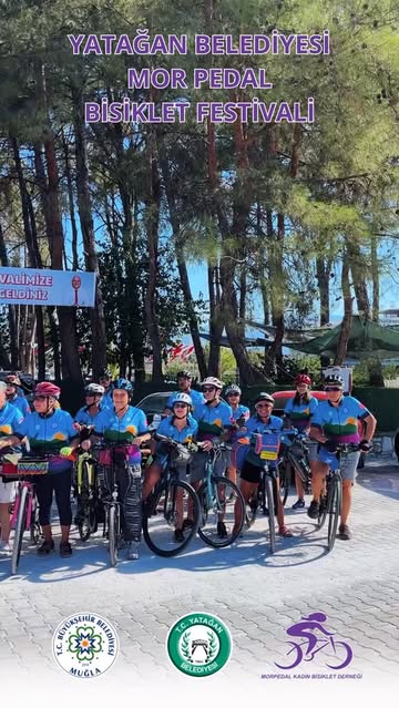 Yatağan'da Mor Pedal Festivali: Bisiklet Tutkunları Muğla'nın Güzelliklerini Keşfetti