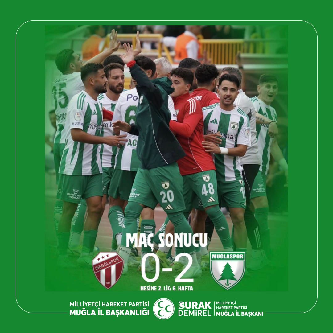 Muğlaspor, İnegölspor'u 2-0 Mağlup Etti