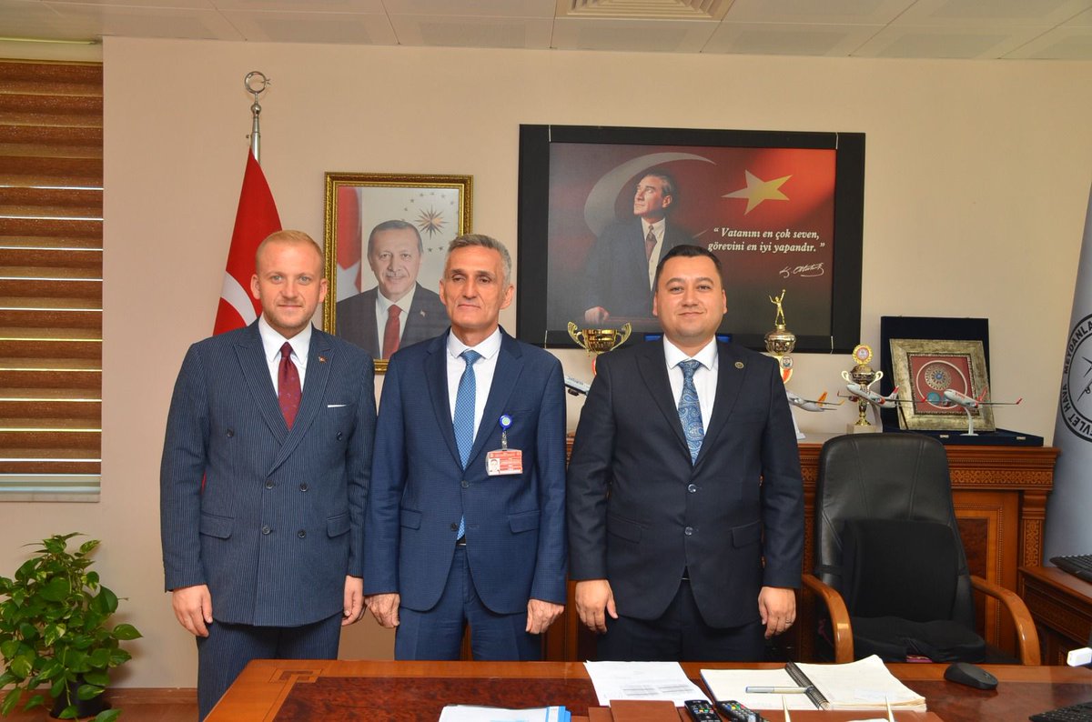 MHP Muğla İl Başkanı Burak Demirel, Dalaman'da DHMİ Başmüdürü'nü Ziyaret Etti