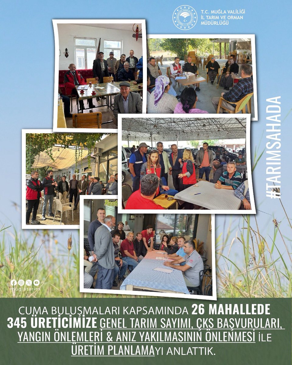 Muğla'da Tarım ve Orman Müdürlüğü Üreticilerle Buluştu