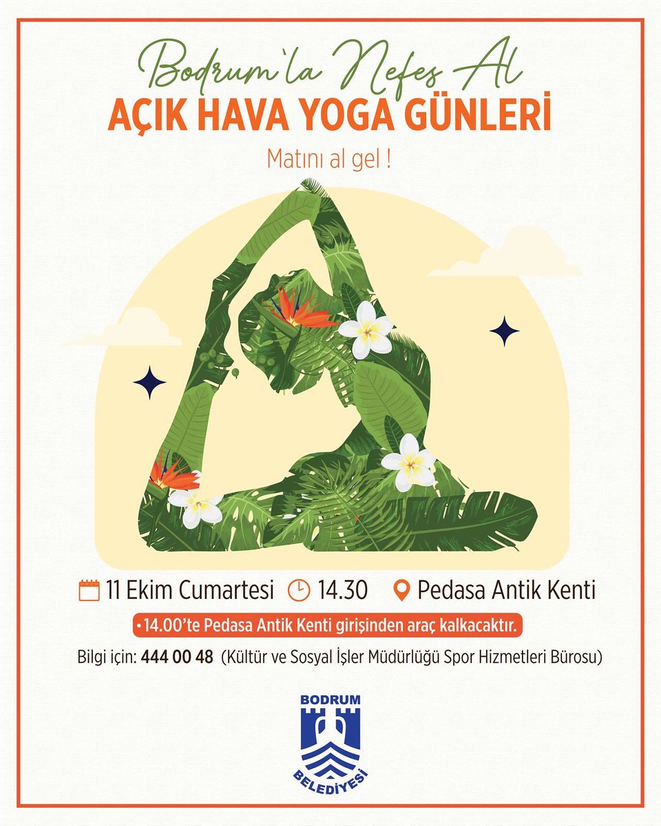Bodrum'da Pedasa Antik Kenti'nde Açık Hava Yoga Etkinliği Düzenlenecek