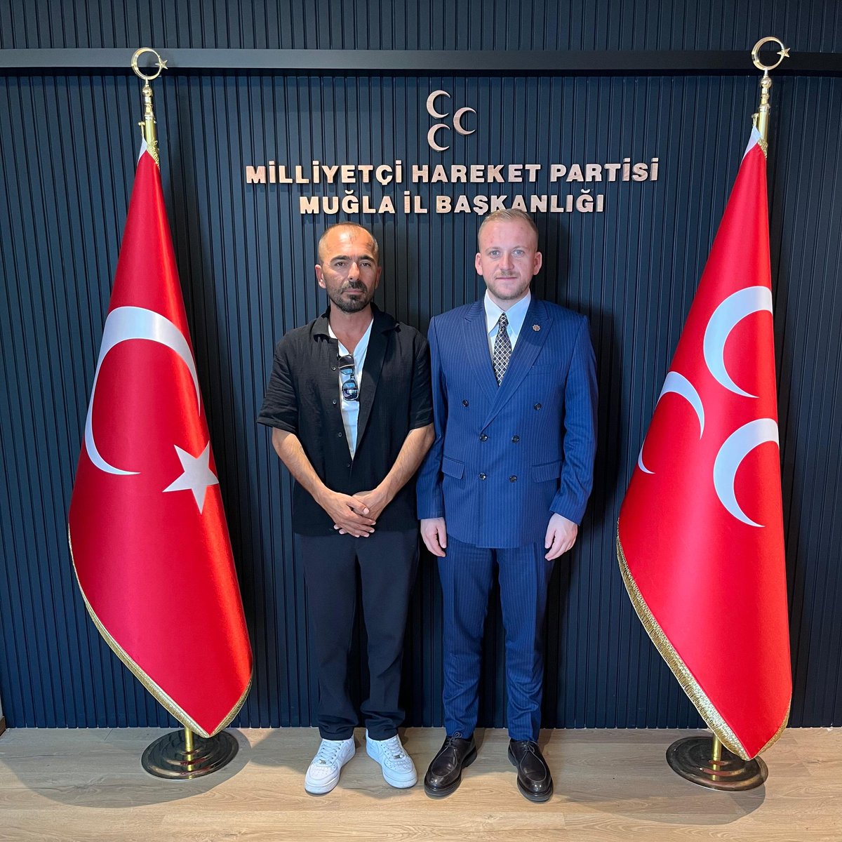 MHP Muğla İl Başkanı Burak Demirel, Emrah Yılmaz'ı Makamında Ağırladı