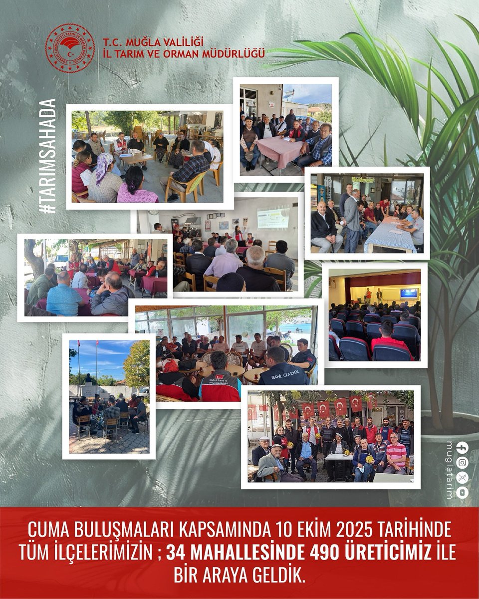 Muğla'da Üreticilerle Cuma Buluşmaları Sürüyor