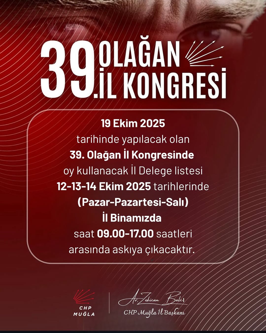 CHP Muğla İl Kongresi Delegeleri Askıya Çıkarıldı