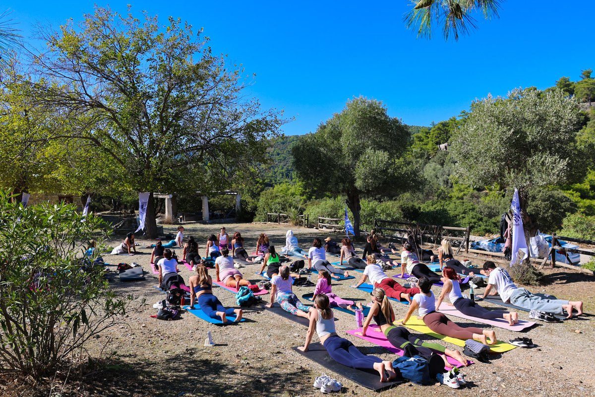 Bodrum'da Pedasa Antik Kenti'nde Açık Hava Yoga Etkinliği Düzenlendi