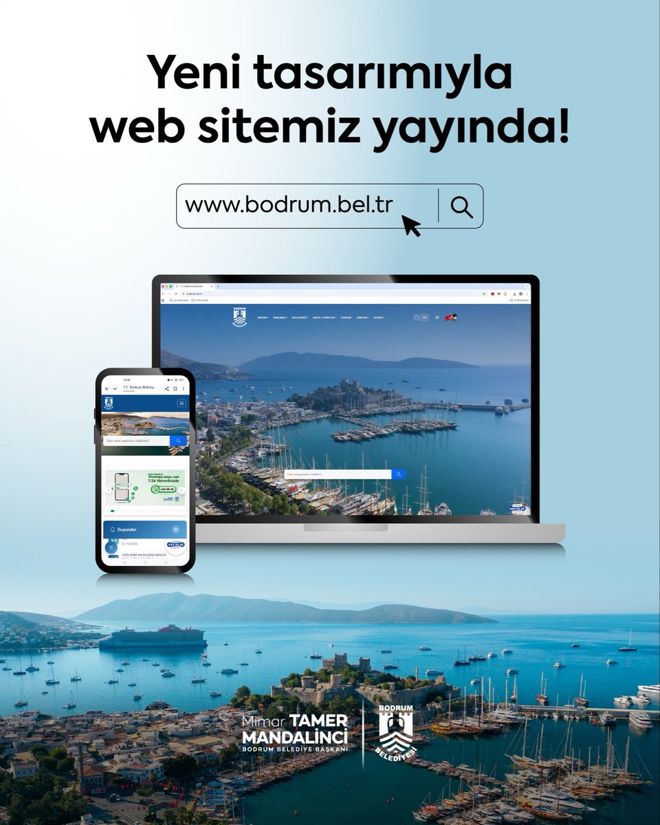 Bodrum Belediyesi Web Sitesi Yenilendi: Daha Modern ve Erişilebilir Bir Arayüz