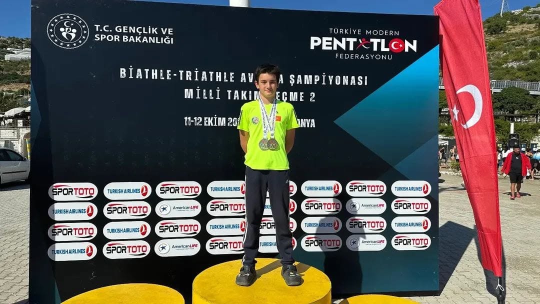 Muğla'lı Sporcu Kerem Batur, Biathle Triathle'de Türkiye Şampiyonu Oldu